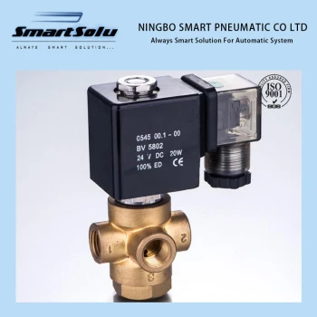 Comhla Solenoid Trí Bhealach